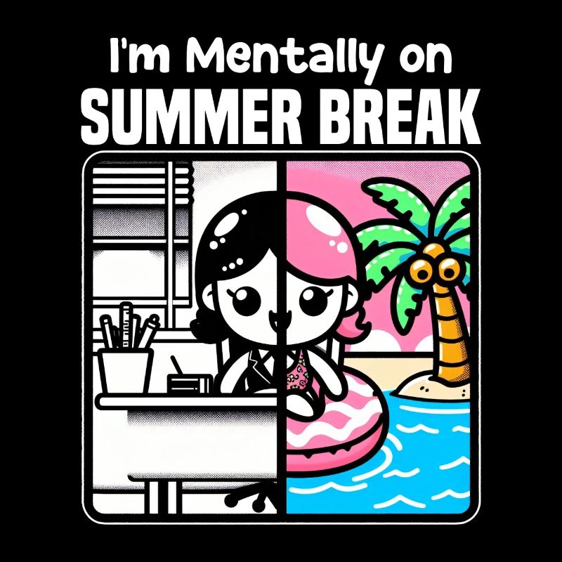 I'M MENTALLY ON SUMMER BREAK - TEACHER GIFT