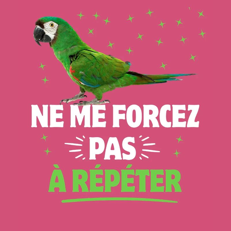 Si tu parles on repete perroquets blancs