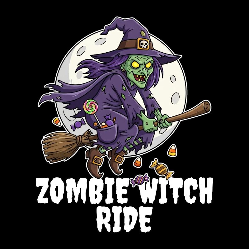ZOMBIE WITCH RIDE - ZOMBIE HALLOWEEN