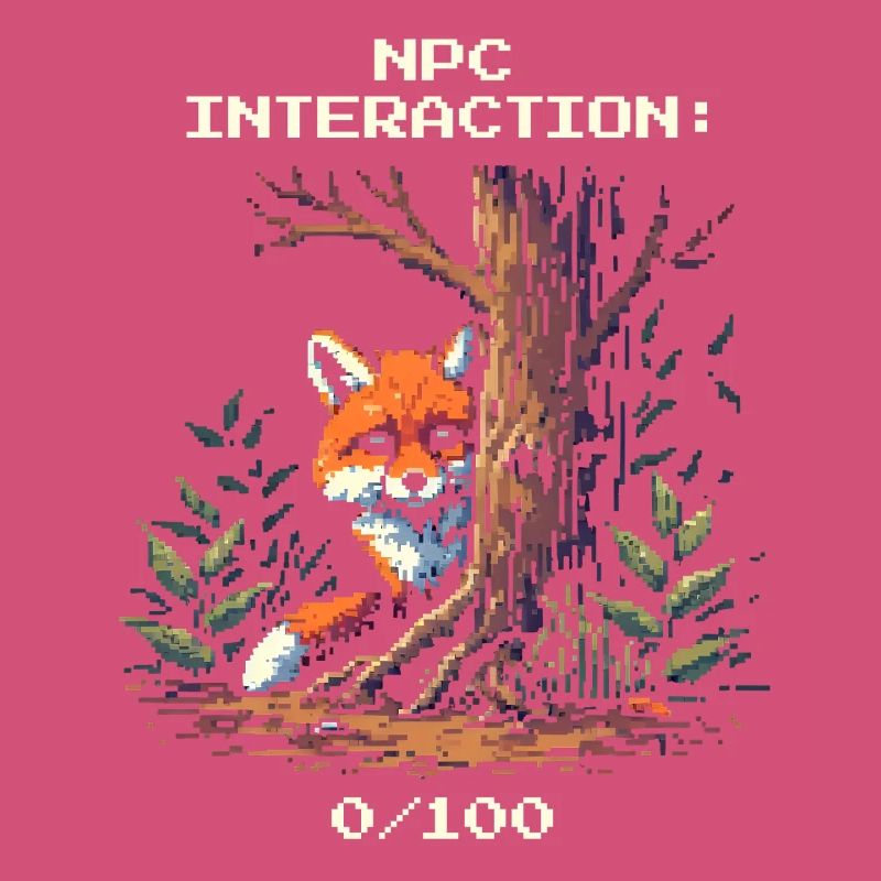 NPC Interaction: 0/100 | Introversion humor