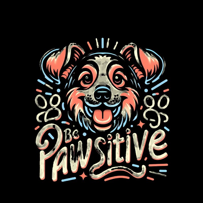 Be pawsitive süßer Hund