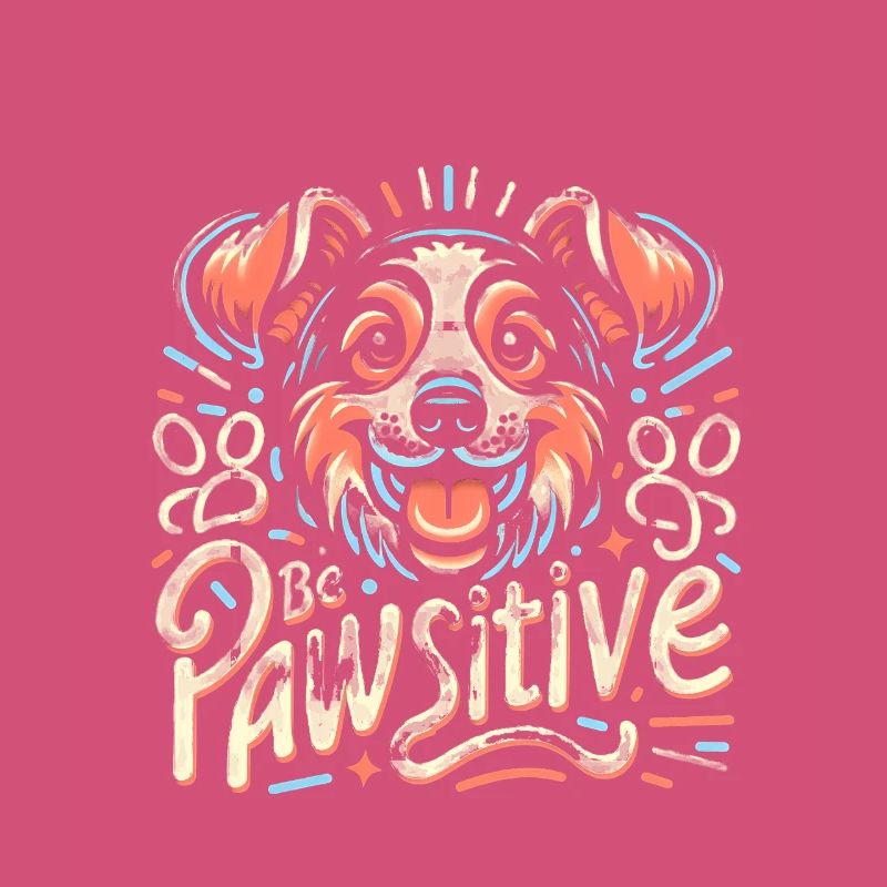 Be pawsitive süßer Hund