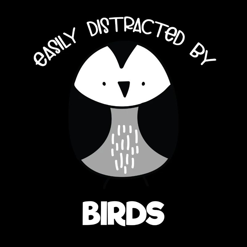 Minimalist Bird Cartoon Illustration