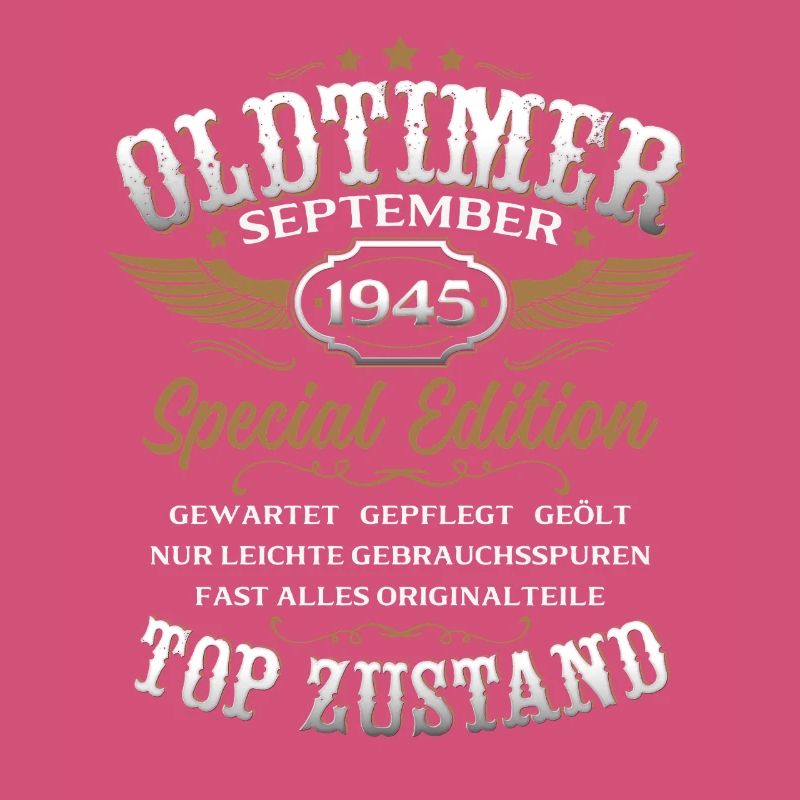 80. Geburtstag Geschenk Oldtimer September 1945