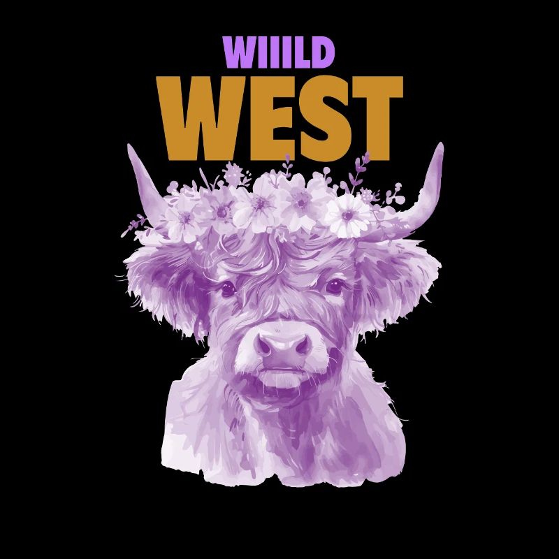 VACHE VIOLETTE DU SAUVAGE OUEST