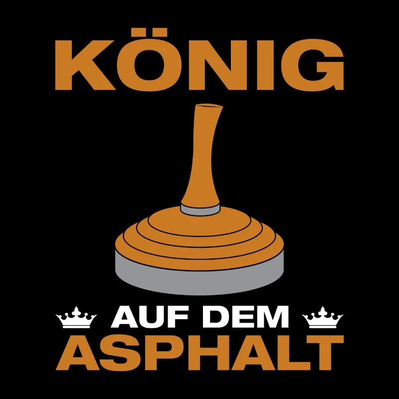 Roi du curling sur asphalte