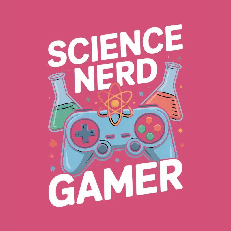 Science Nerd Gamer Controller Chemistry Lab