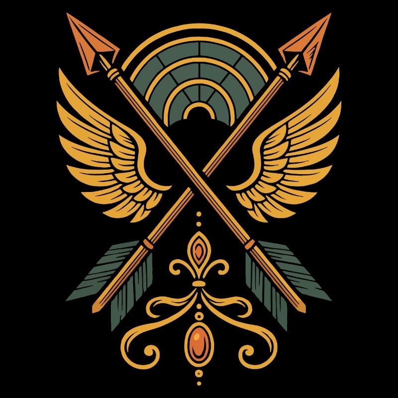 Bogenschießen Ziel Bogenschütze Bogenjagd Design