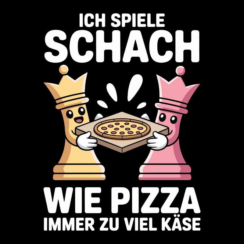 Joueur d’échecs et de pizza Extra Cheese Chess