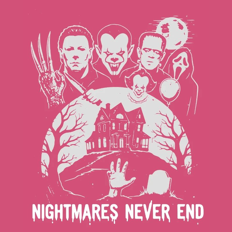 Nightmares Never End Horror Illustration