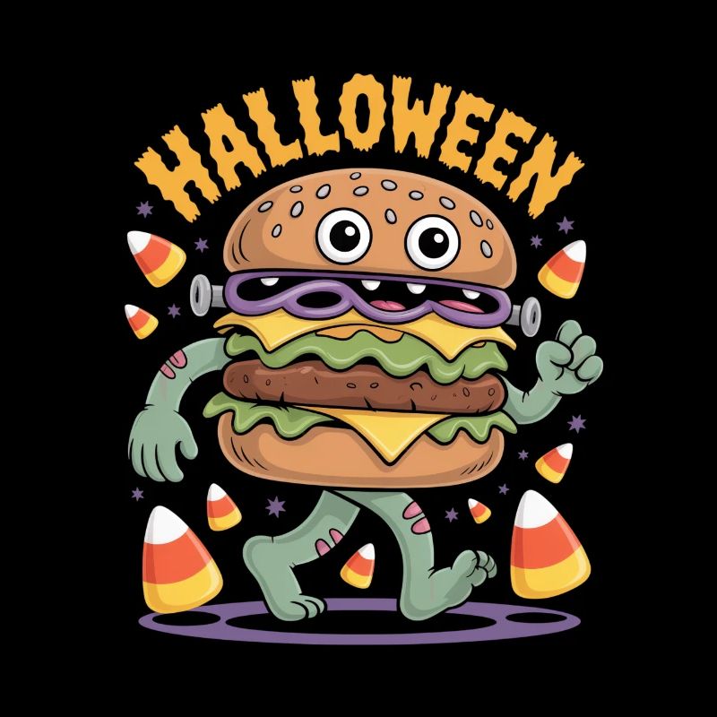 Halloween Zombie Burger Monster Mit Candy Corn