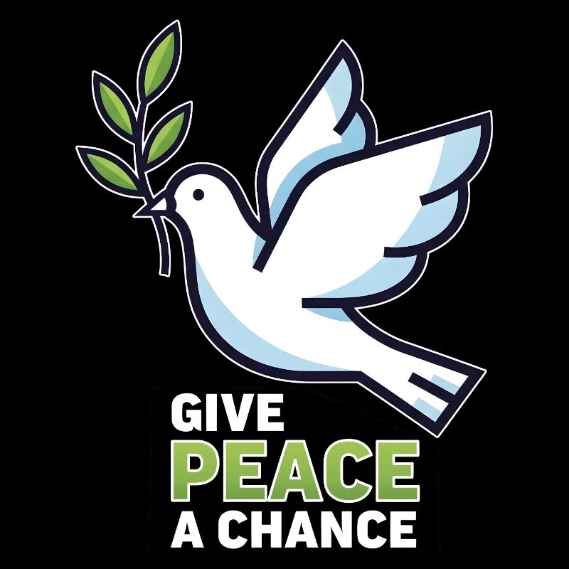 Friedenstaube Give Peace a Chance  - Antikrieg 