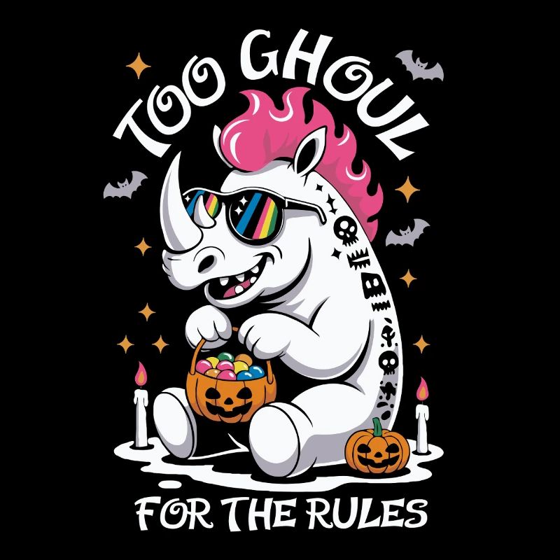 Goule Rhino Halloween Graphique