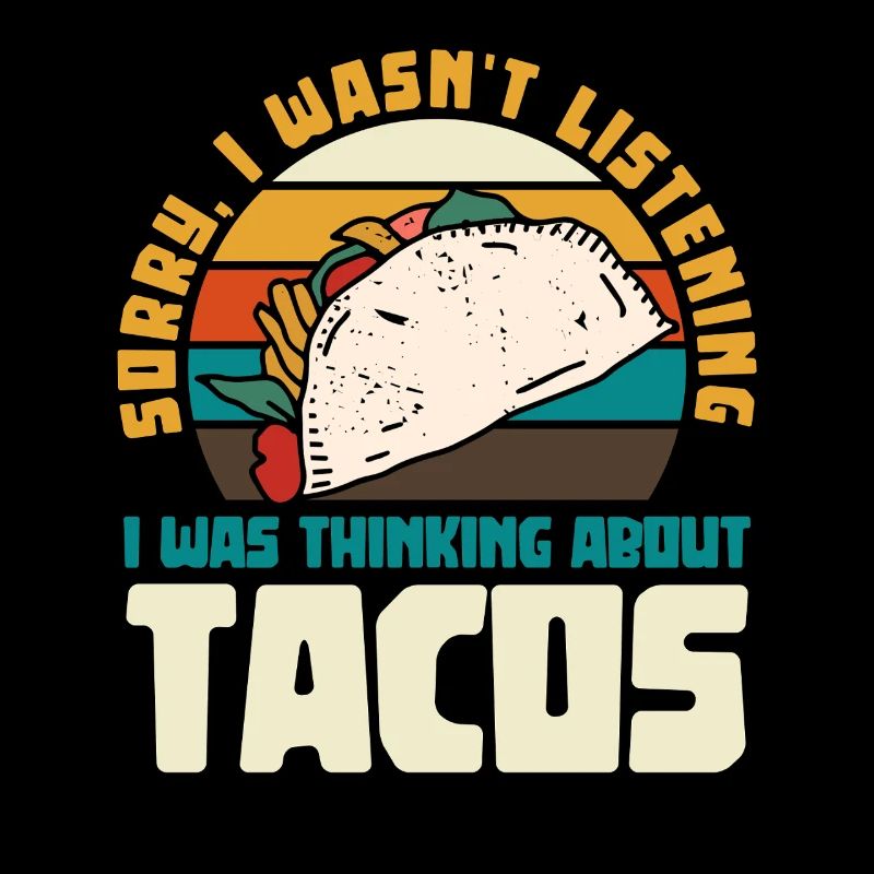 Late Taco Thought Train Design rétro