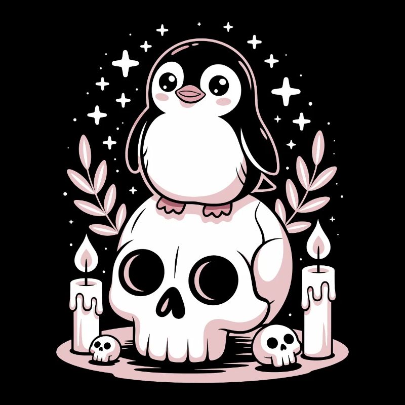 Kawaii Pastel Goth Pingouin