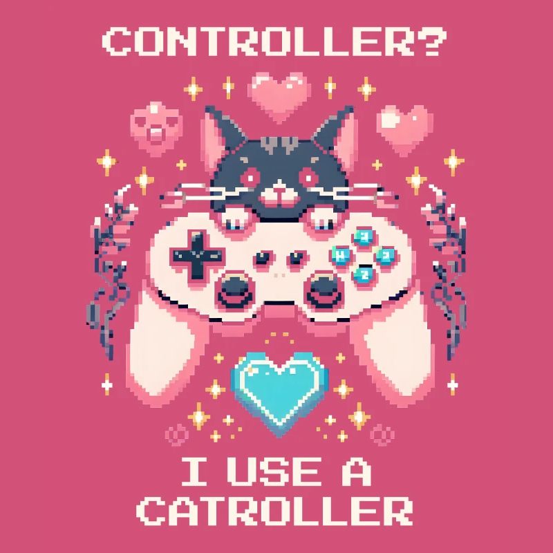 Catroller instead of controller | Cats Gamer Joke