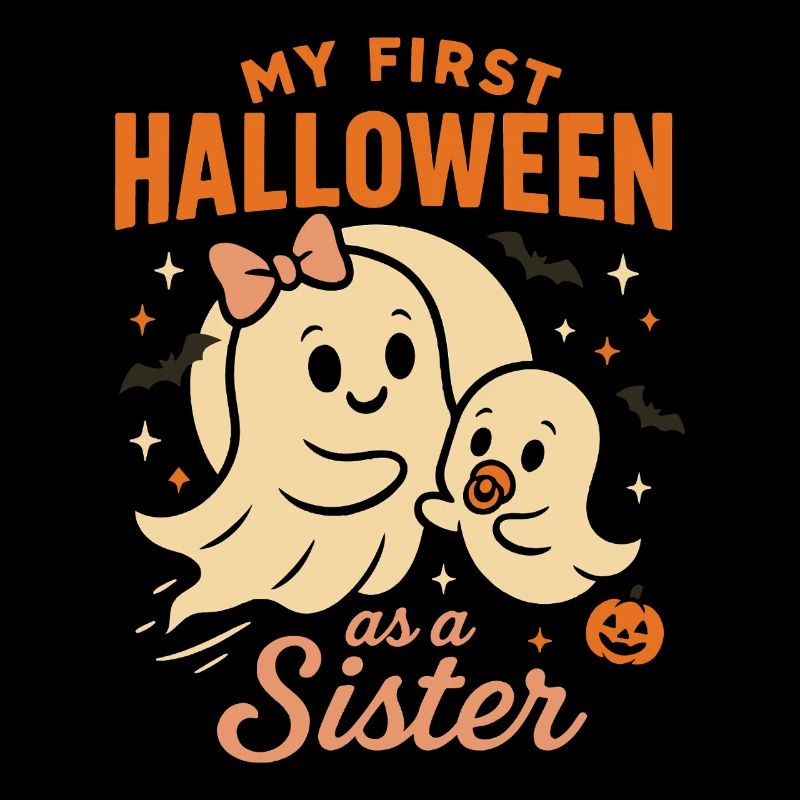 Mein erstes Halloween als Schwester Geist Design