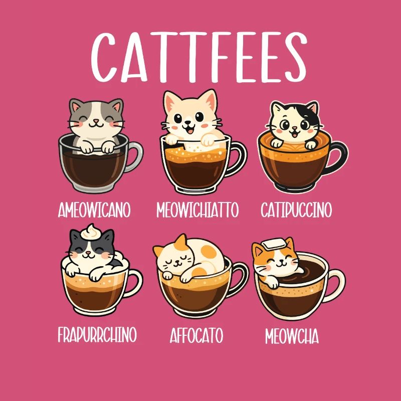 Cattfees Coffee Pun Cat Lover Humor