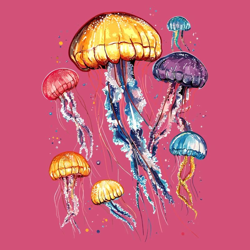 Méduse Méduse de feu Méduse Méduse mignonne
