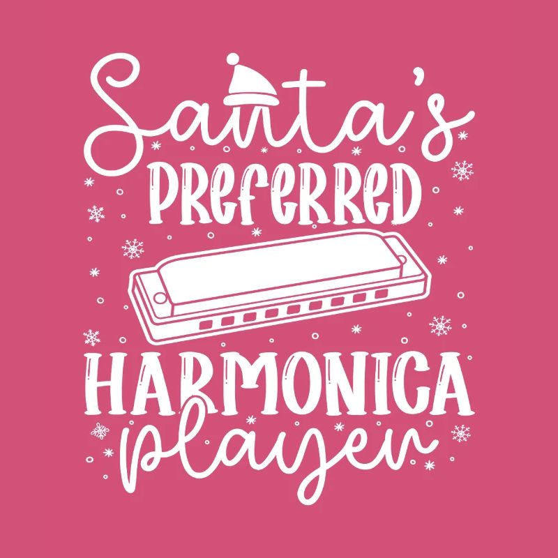 Musicien d’harmonica Harmonica préféré du Père Noël