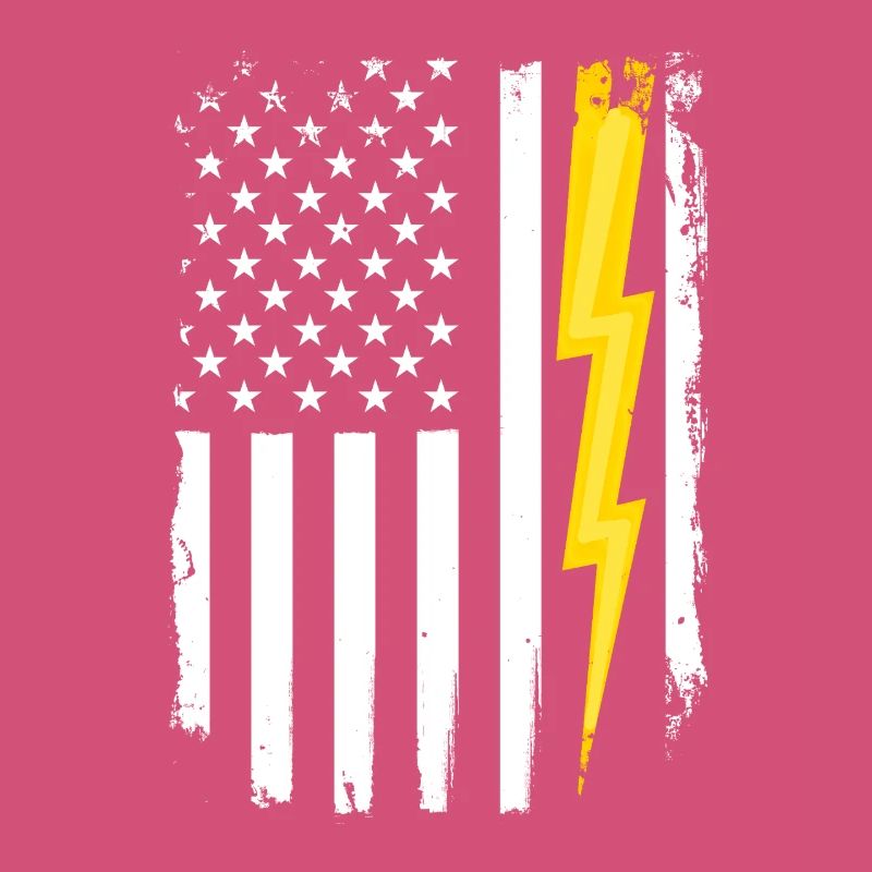 US Flag Flash Patriotic Electrical Engineer