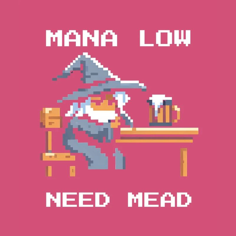 Mana empty? Mead helps! | Wizard RPG Joke