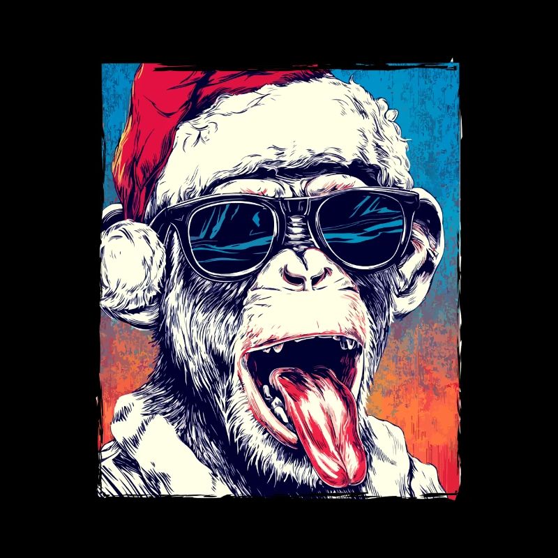 Chapeau de Noël Singe