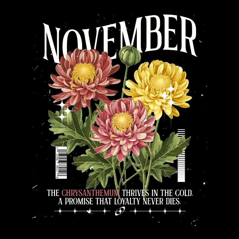 Naissance Fleurs Naissance Fleur Novembre Chrysanthème