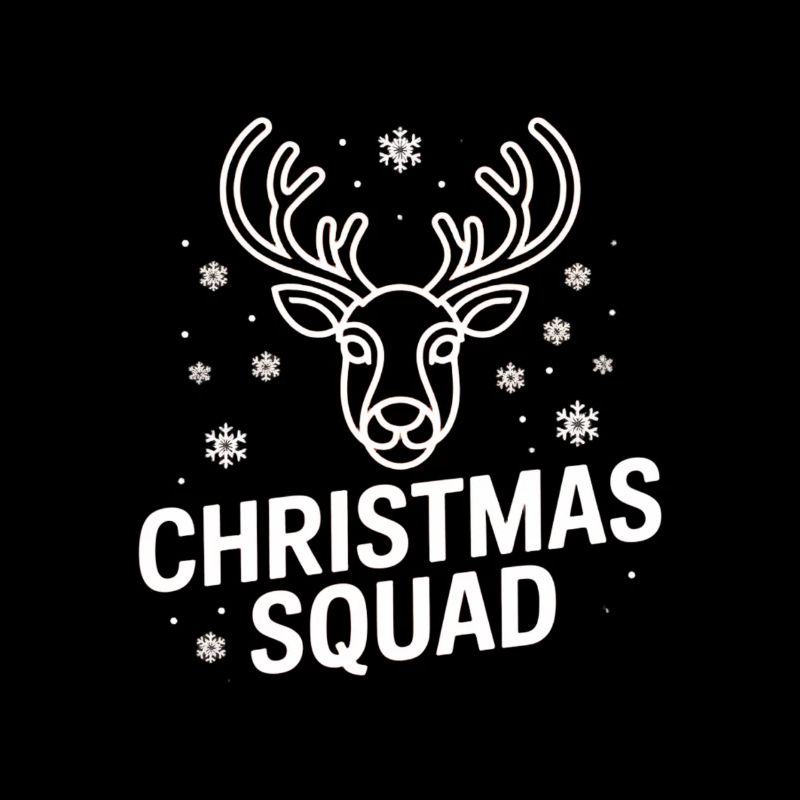 Christmas Deer Squad Neon