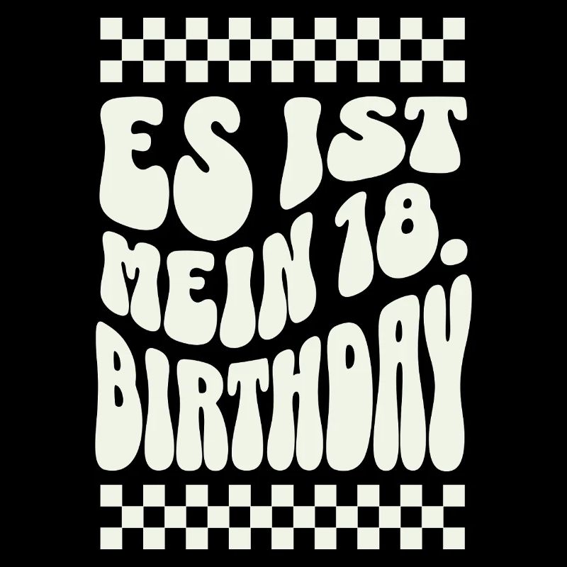 Es ist mein 18. Geburtstag Retro Design
