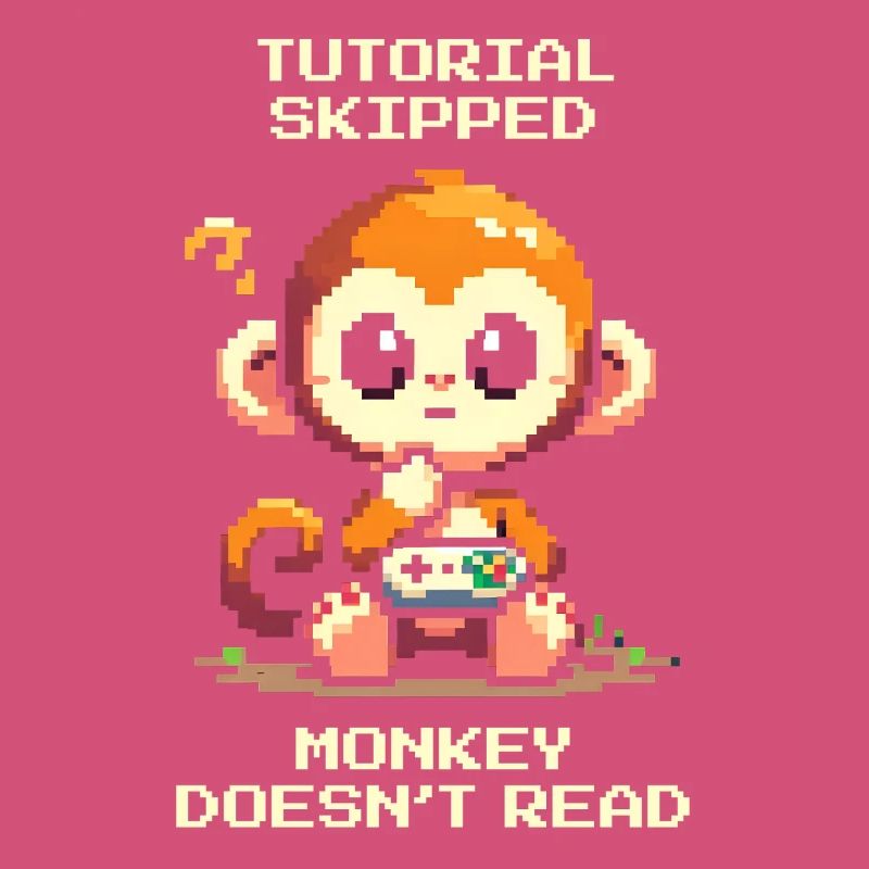 Tutorial geskippt – Affe liest nicht | Noob-Humor