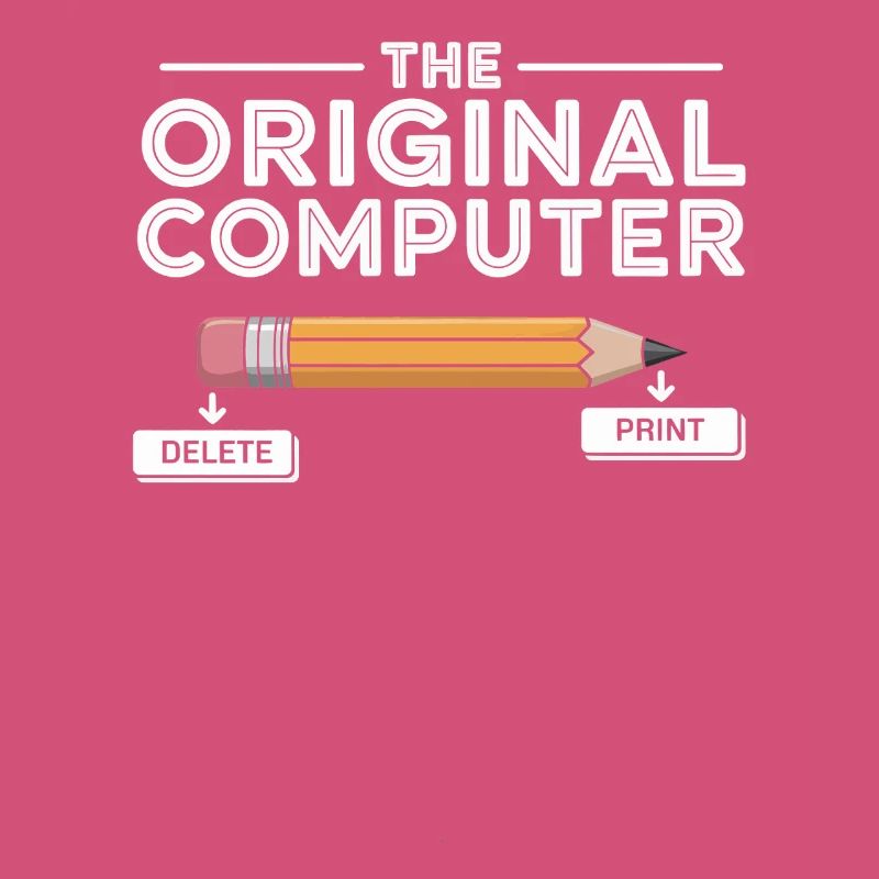 Der Original Computer – Bleistift Delete & Print