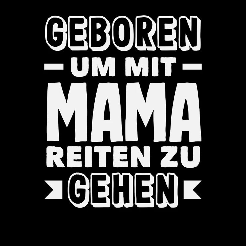 Mit Mama Pferdemädchen Reiten Ponyfans Reiter