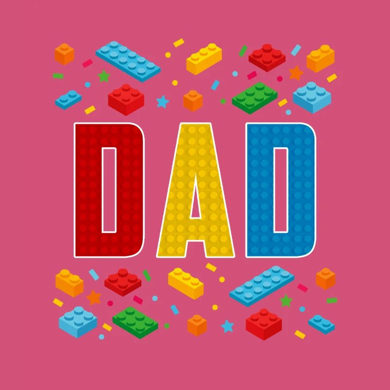 Papa brique constructeur paternité bâtiment de bloc