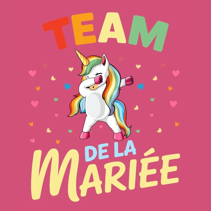 Team de la Mariée Licorne Dabbing EVJF Humour