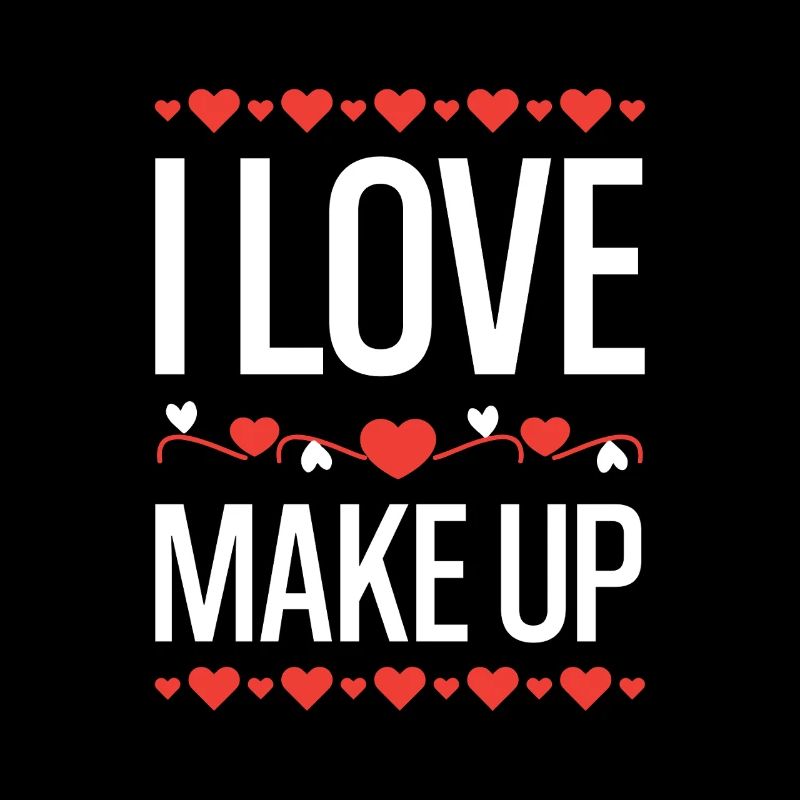 I Love Make Up Herz Design