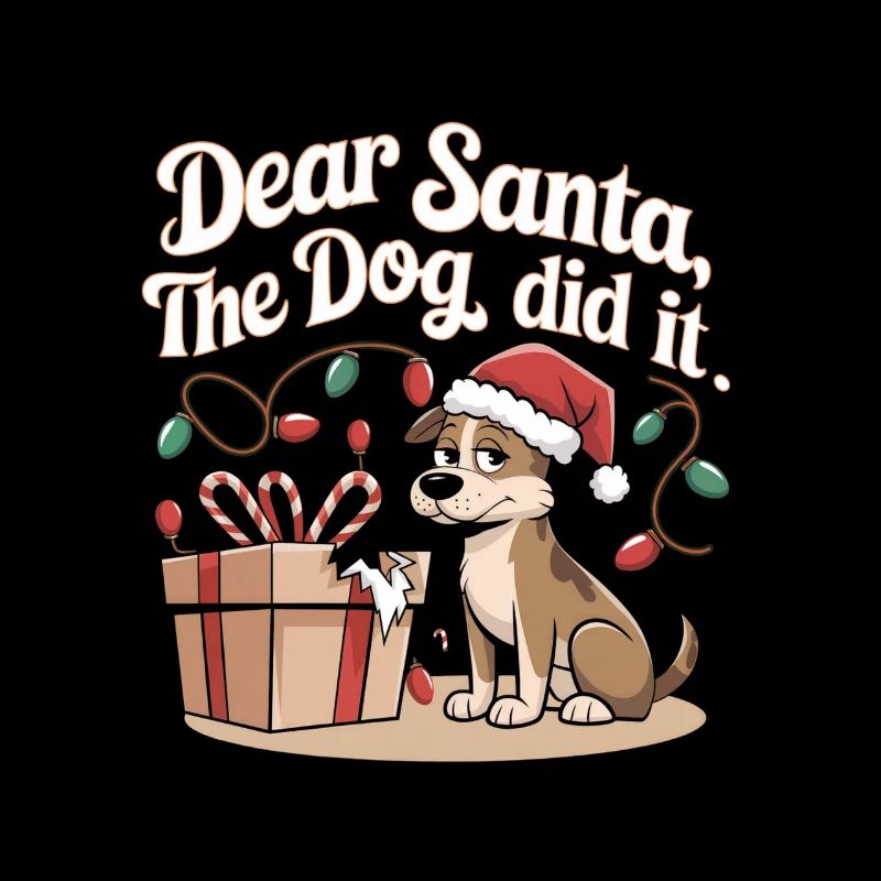Weihnachtshund Humor