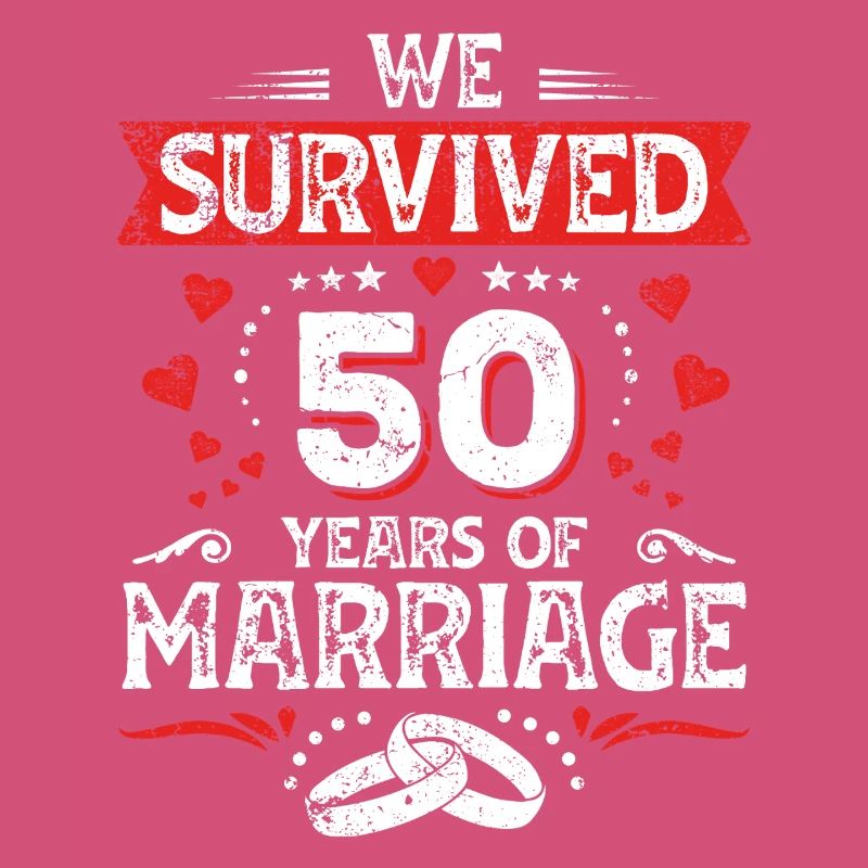 50 Hochzeit Jahrestag Ehemann Ehefrau Ehe