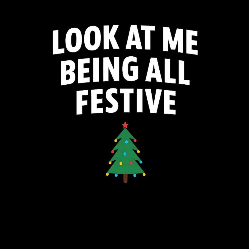 Regarde-moi être tout festif, arbre de Noël