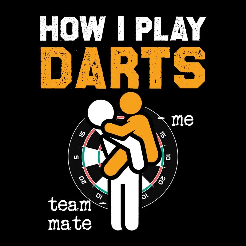 Darts Umarmung Teamgeist