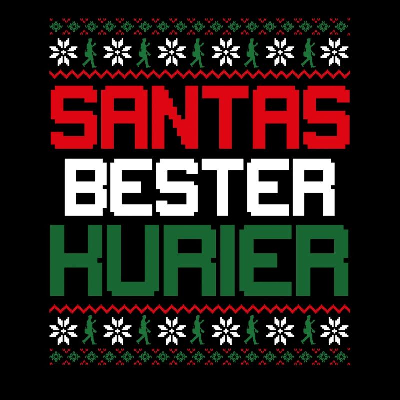 Christmas SANTA'S BEST COURIER Funny