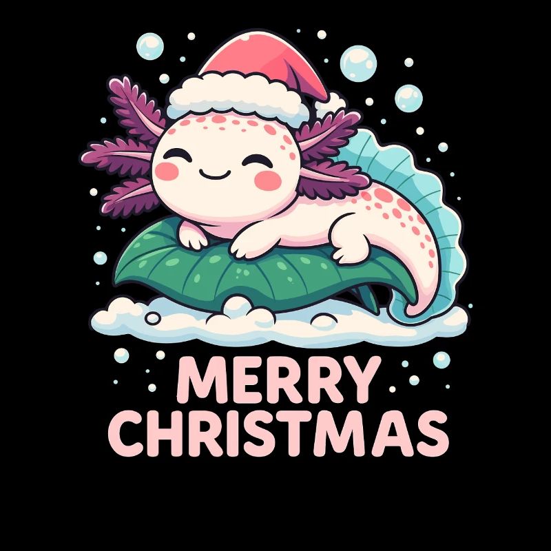 Mignon Axolotl Joyeux Noël