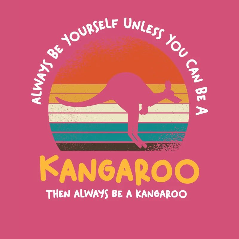 Kangaroo Retro Sunset