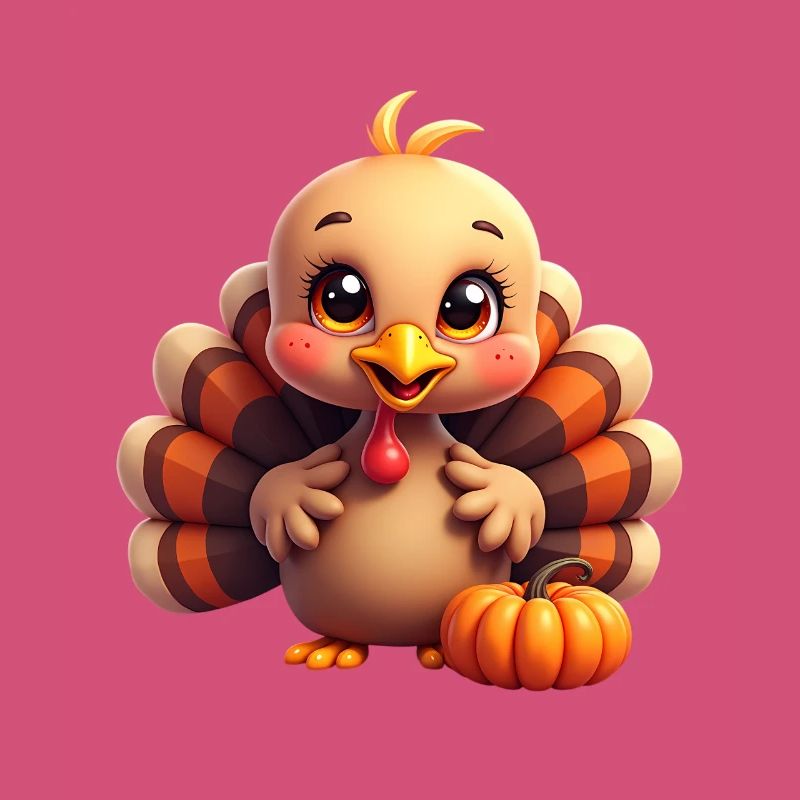 Bébé dinde de Thanksgiving