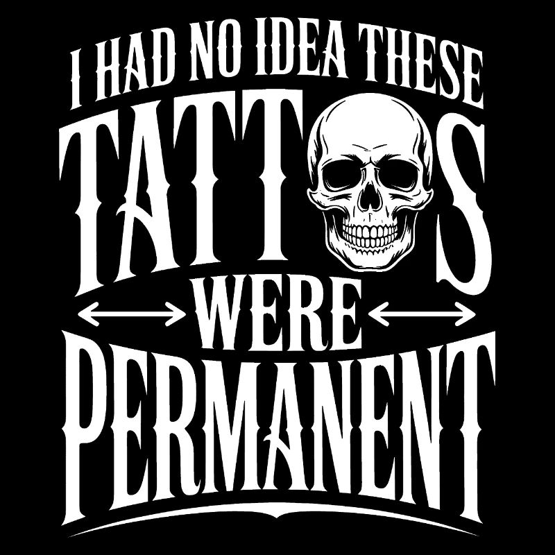 Tattoo-Permanenz-Schädel-T-Shirt