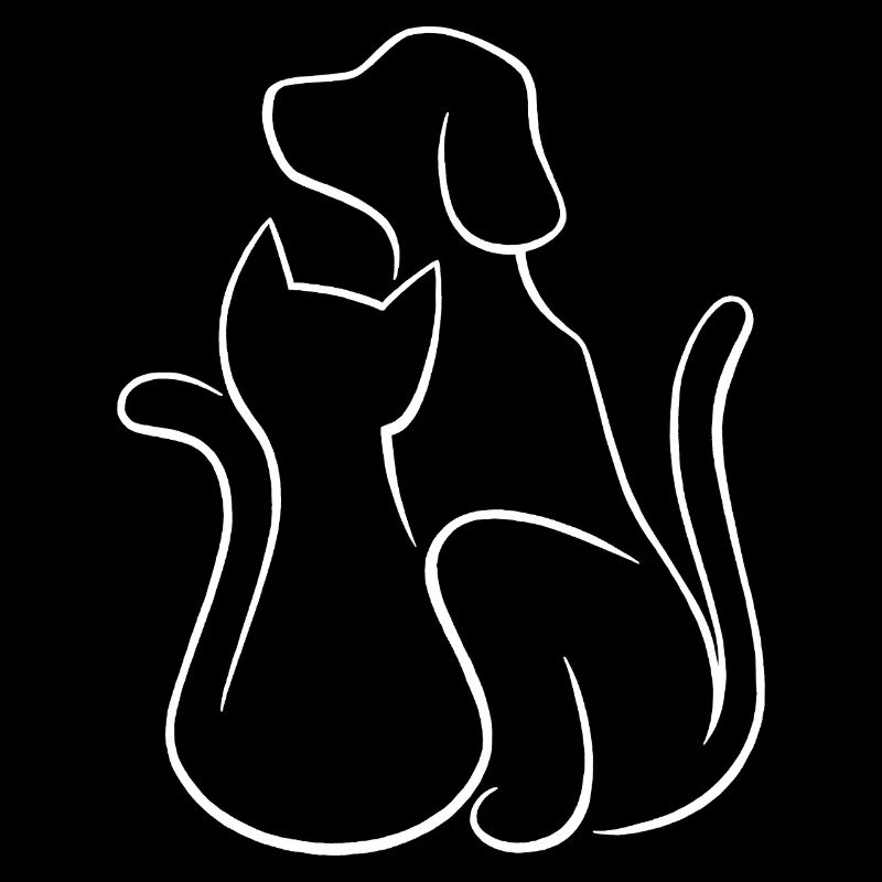 Hund und Katze Tierliebe