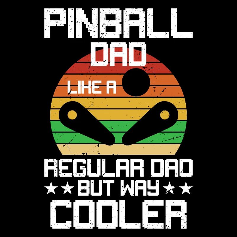 Papa de flipper humour drôle de jeu d’arcade pour flipper