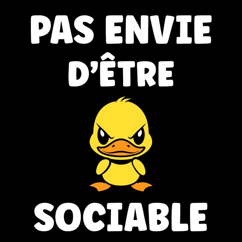 Pas envie d'être sociable Canard