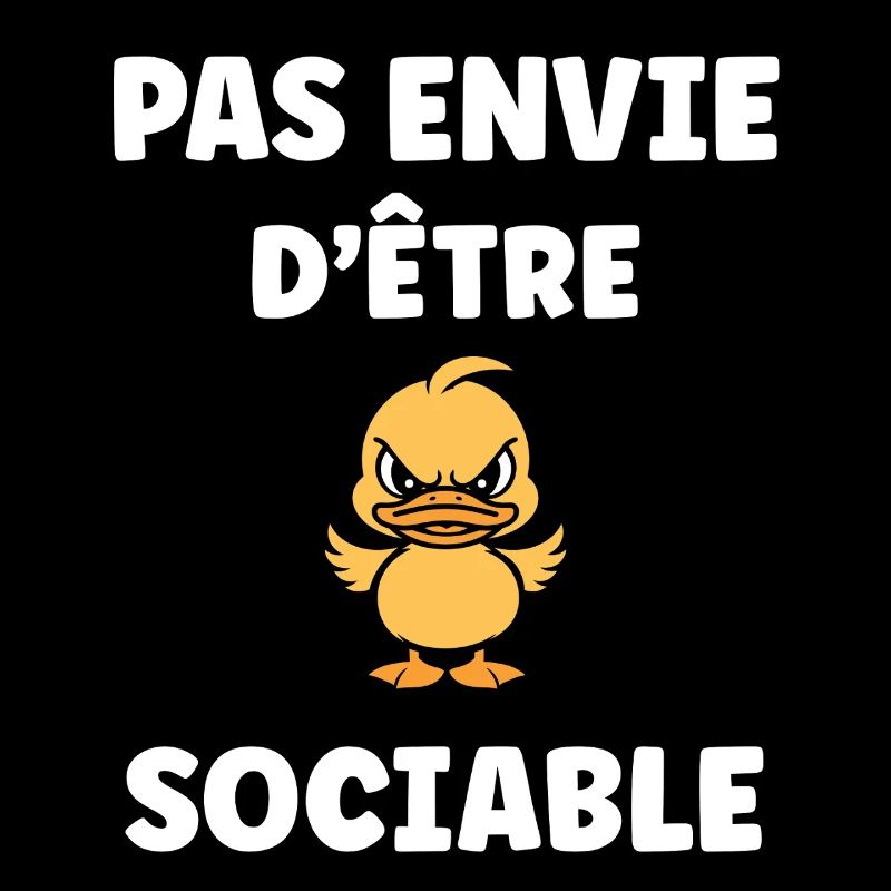 Pas envie d'être sociable canard