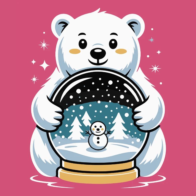 Polarbaer Schneekugel Impression